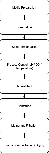 Fermentation Process Flow